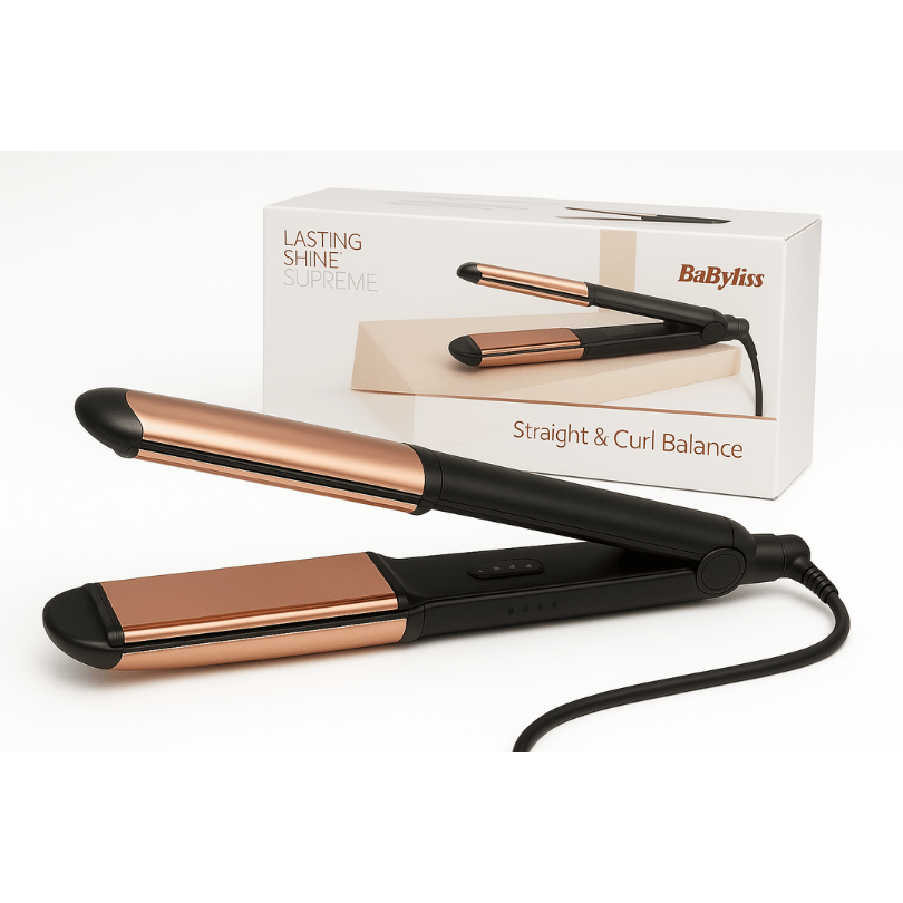 2 - in - 1 Hair Straightener & Curler ST482SDE – Sleek Styles or Soft Curls in One Tool - E11 Store