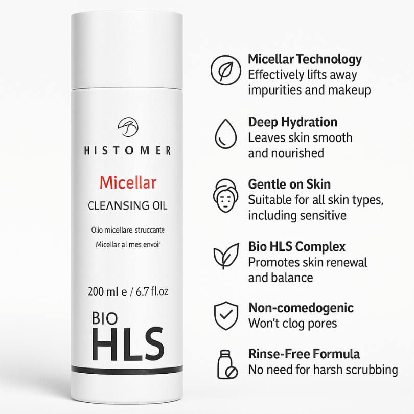 Histomer BIO HLS Micellar Cleansing Oil – 200ml bottle - E11 Store