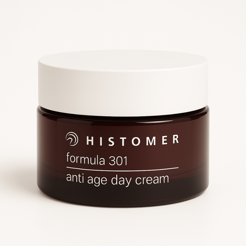Histomer Formula 301 Anti Age Day Cream – anti-wrinkle moisturizer in white-lid brown jar