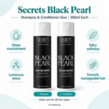 Secrets Black Pearl Shampoo and Conditioner Duo key-features image | E11 Store