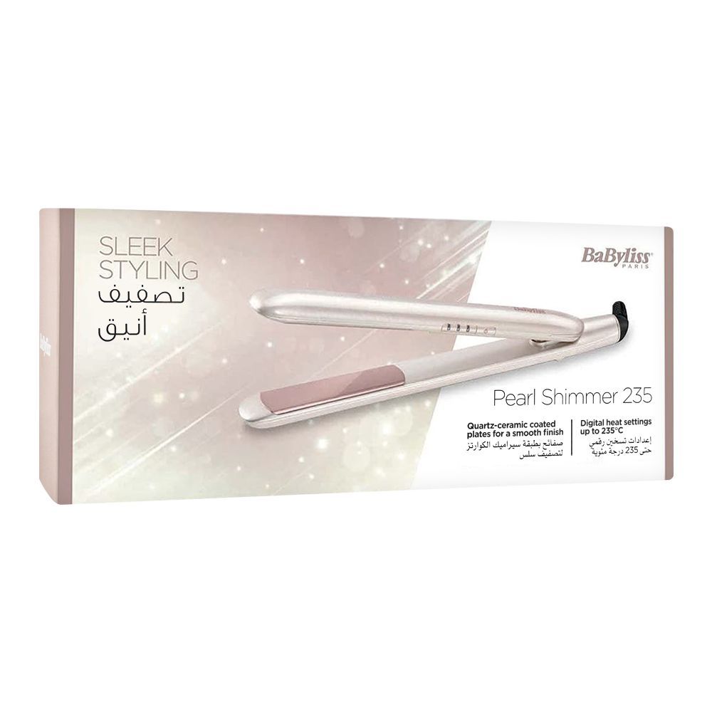 Pearl Shimmer 235 Hair Straightener – Lightweight Elegance with Quartz - Ceramic Plates (2515PSDE) - E11 Store