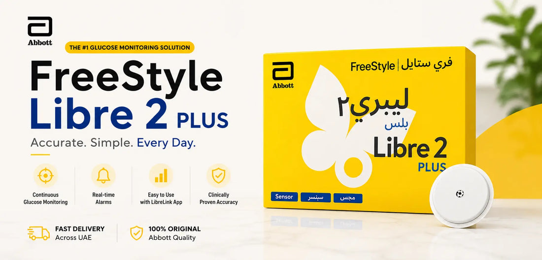 Abbott FreeStyle Libre 2 Plus Sensor – Real-Time Glucose Monitoring in UAE & Middle East