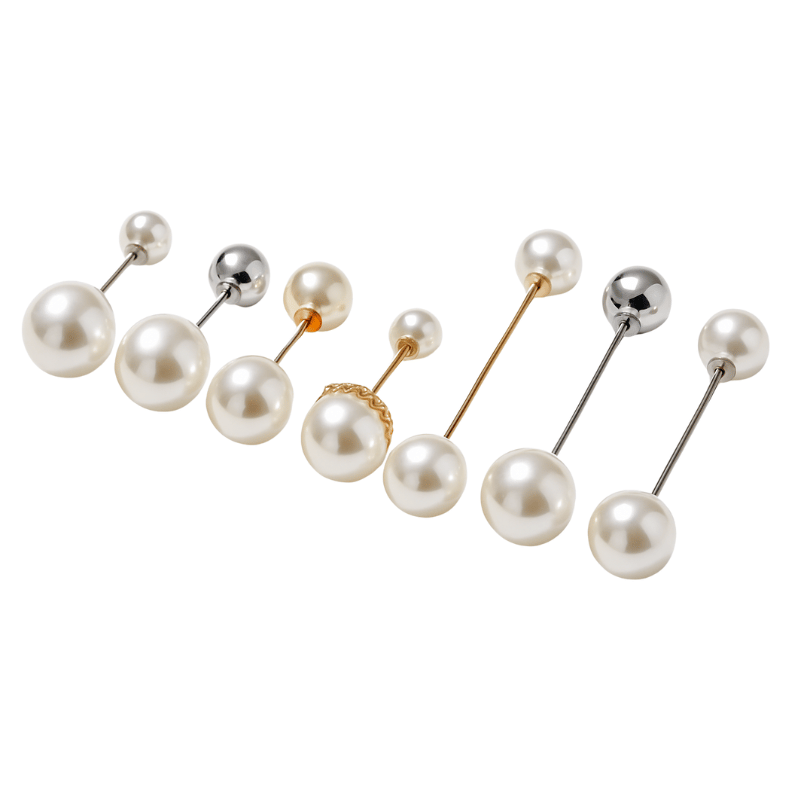 Elegant Faux Pearl Brooch Pins