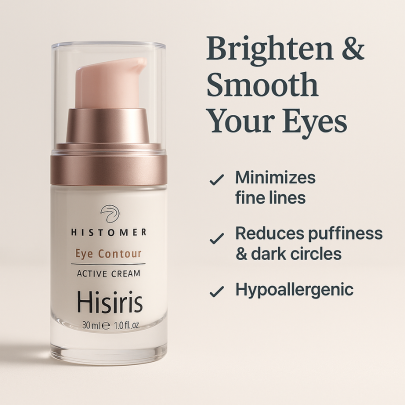Histomer Hisiris Eye Contour Cream for reducing puffiness and dark circles