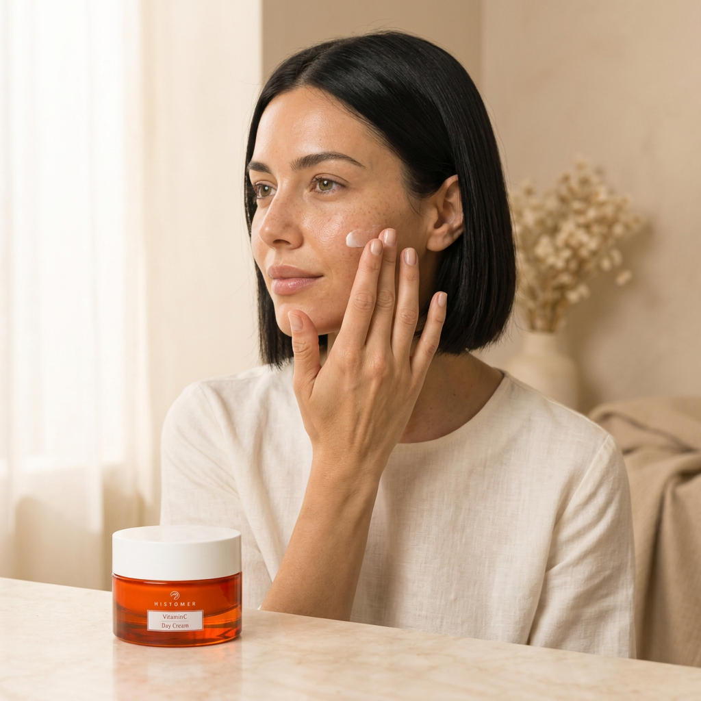 Anti-Blemish and Brightening with a new woman and Histomer Vitamin C Day Cream