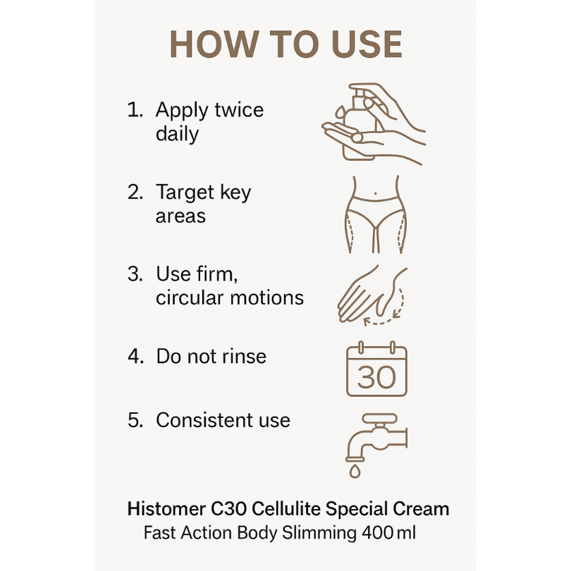 C30 Fast Action Cellulite Special Cream – 400ml - E11 Store