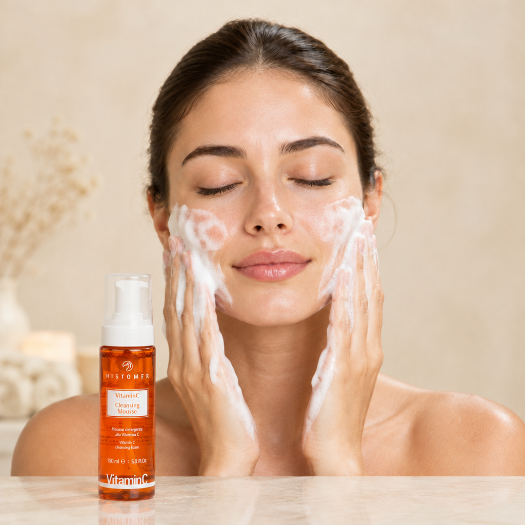 Cleansing with Histomer Vitamin C Cleansing Mousse