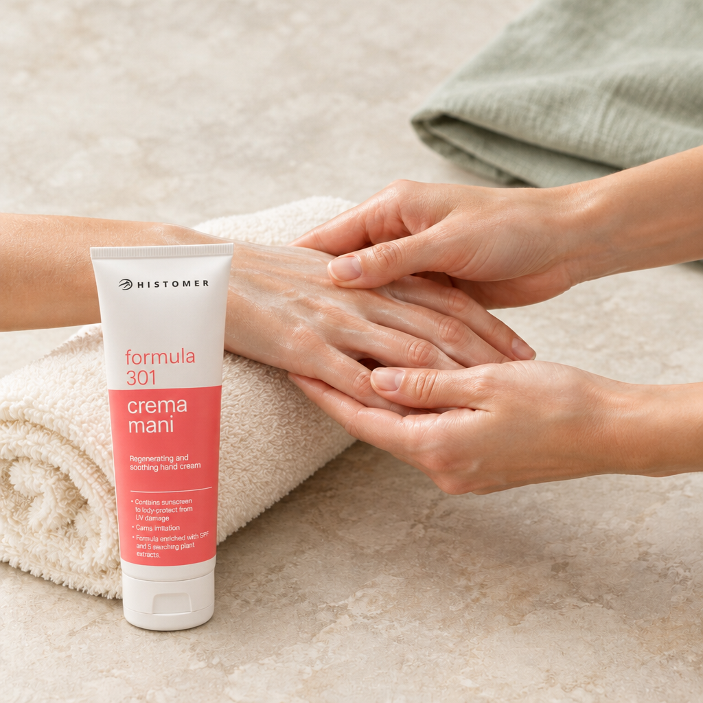 Hands treatment featuring Histomer Formula 301 Hand Cream