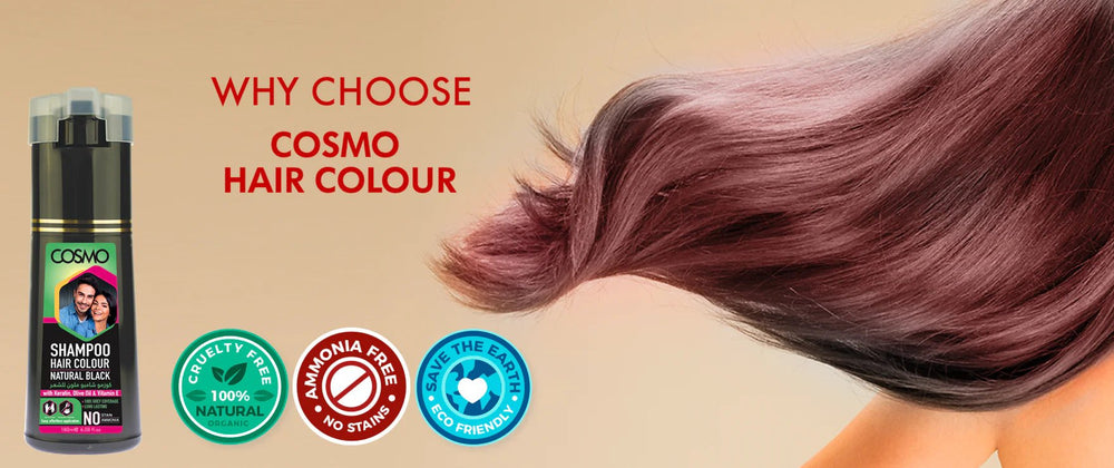 Henna Hair Colour Shampoo – 180ml | 100% Grey Coverage | Ammonia - Free with Henna, Keratin, Olive Oil & Vitamin E - E11 Store