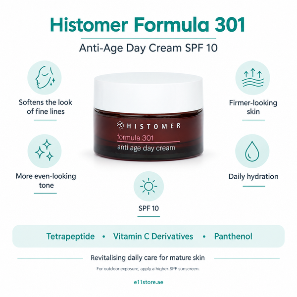 Histomer Formula 301 Anti-Age Day Cream SPF10 key-features image | E11 Store