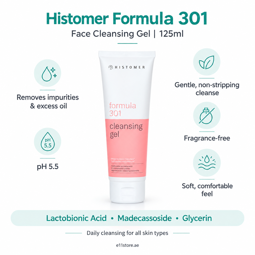 Histomer Formula 301 Face Cleansing Gel 125ml key-features image | E11 Store