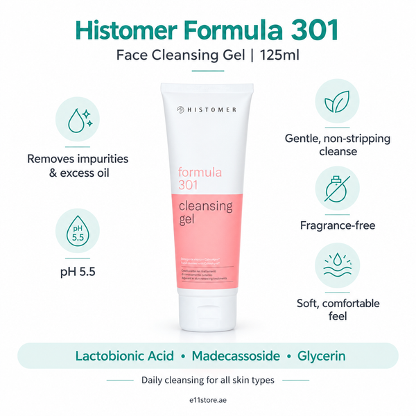 Histomer Formula 301 Face Cleansing Gel 125ml key-features image | E11 Store