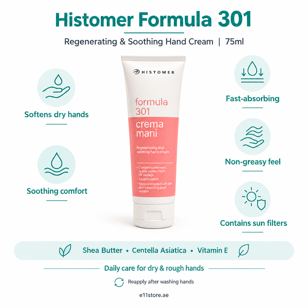 Histomer Formula 301 Regenerating & Soothing Hand Cream – SPF Protection | 75ml Secondary image