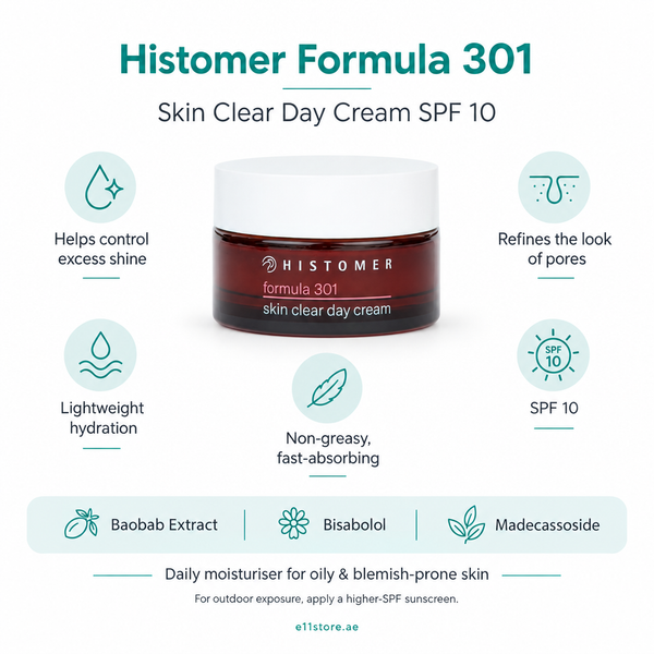 Histomer Formula 301 Skin Clear Day Cream SPF10 key-features image | E11 Store