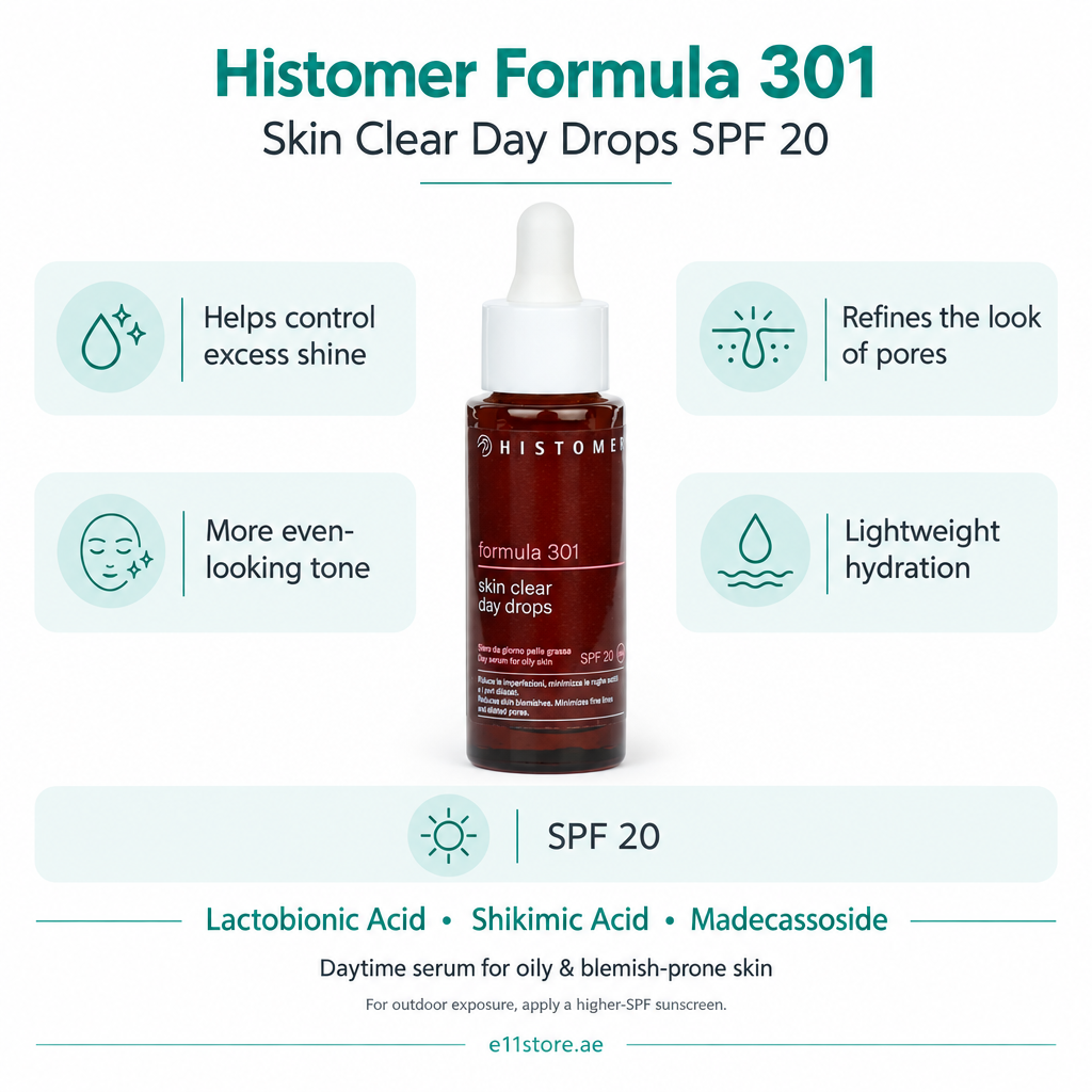 Histomer Formula 301 Skin Clear Day Drops SPF20 – Anti-Blemish Serum for Oily Skin Secondary image
