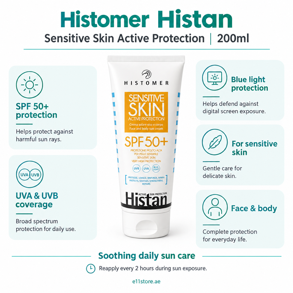 Histomer Histan Sensitive Skin Active Protection 200ml key-features image | E11 Store