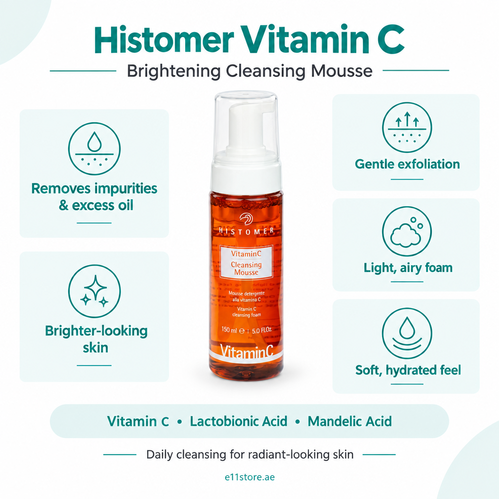 Histomer Vitamin C Cleansing Mousse key-features image | E11 Store