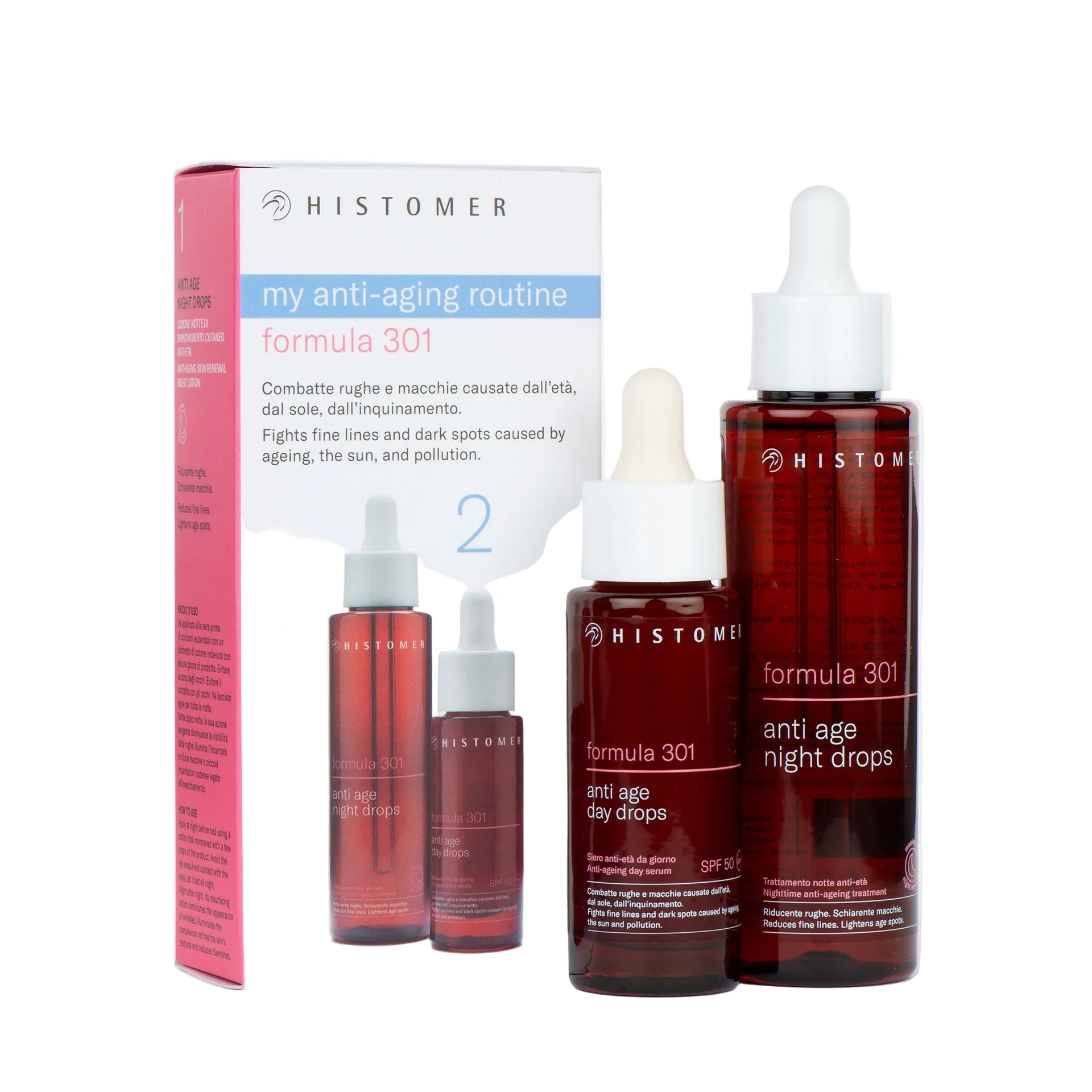 Histomer Formula 301 Anti - Age Day & Night Drops Kit – Purifying Treatment for Oily & Impure Skin | E11 Store