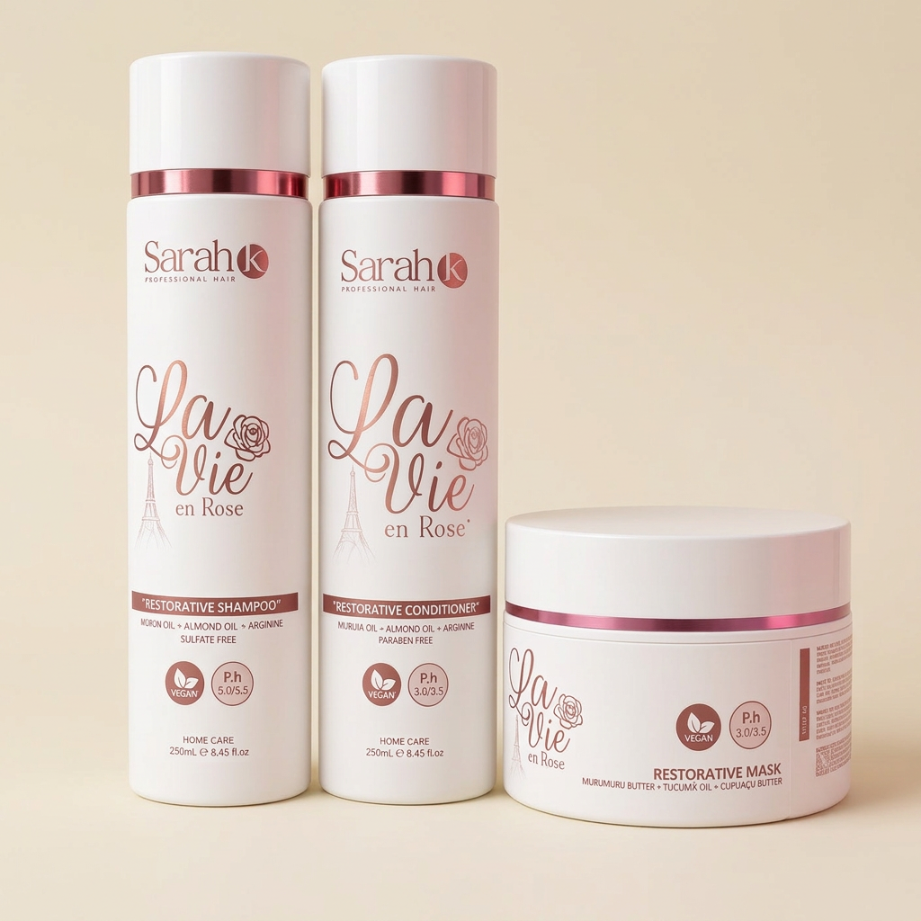 La Vie en Rose shampoo, conditioner, and mask collection image