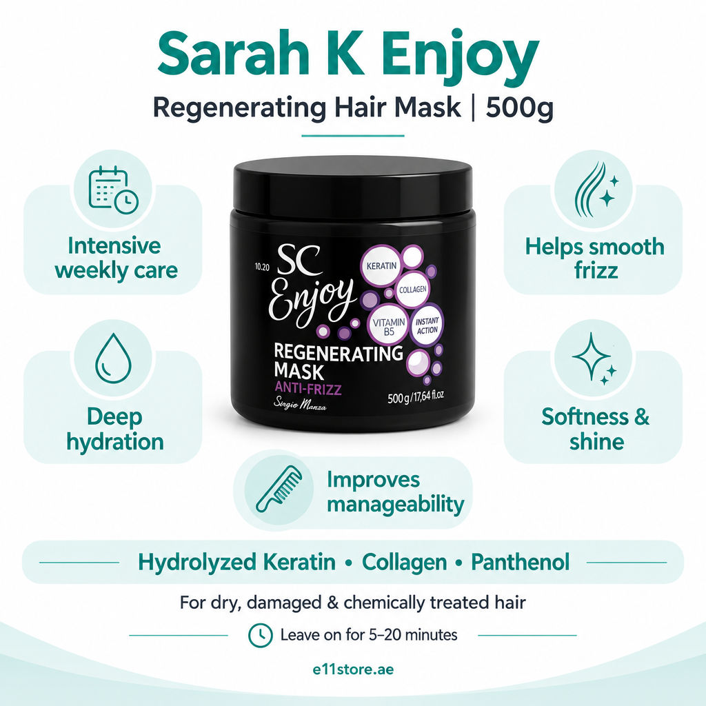 Sarah K Enjoy Regenerating Hair Mask – Anti-Frizz Deep Repair Treatment | 500g Secondary image
