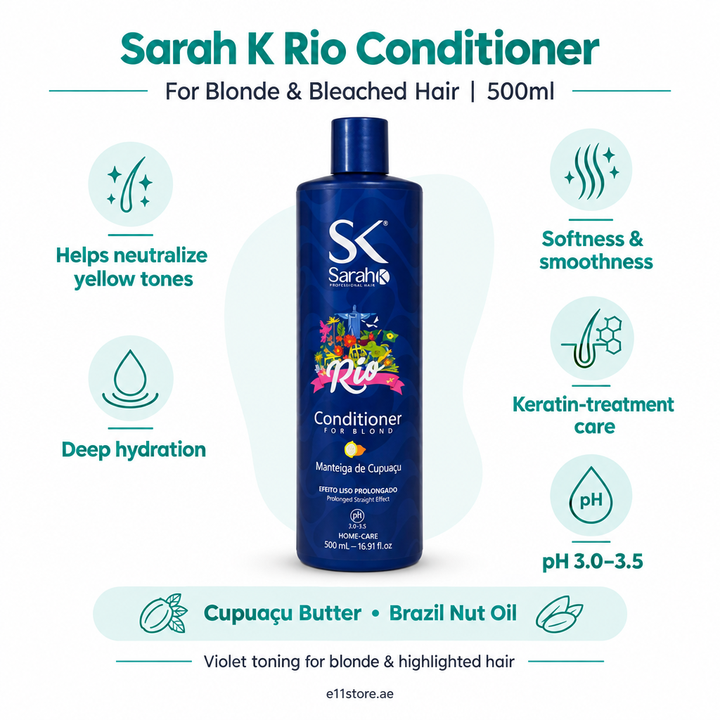 Sarah K Rio Conditioner for Blonde & Bleached Hair – Cupaçu Butter | 500ml Secondary image