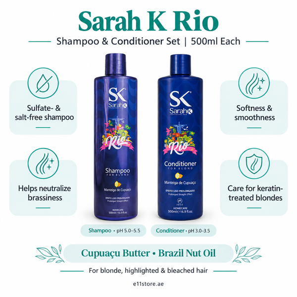 Sarah K Rio Shampoo and Conditioner Set key-features image | E11 Store