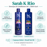 Sarah K Rio Shampoo and Conditioner Set key-features image | E11 Store