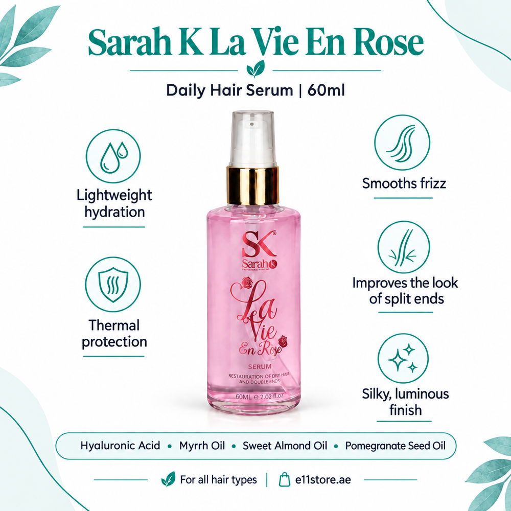 Sarah K serum key-features image | E11 Store