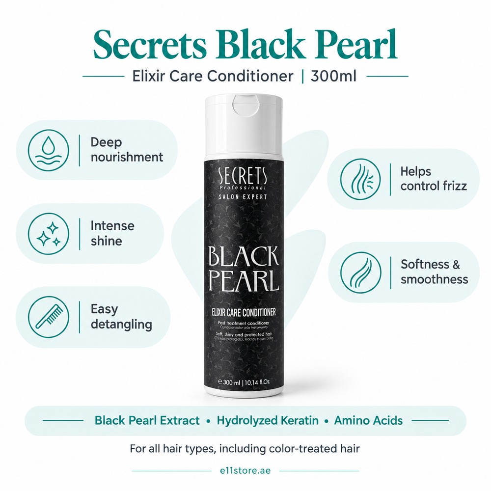 Secrets Black Pearl Elixir Care Conditioner 300ml key-features image | E11 Store