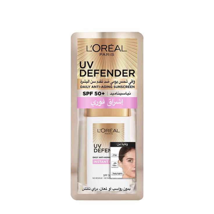 L´Oréal Paris UV Defender Moisture Fresh Daily Anti-Ageing Sunscreen SPF 50+ with Hyaluronic Acid - E11 Store