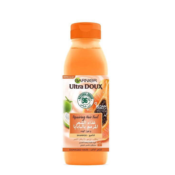 E11 Store, Garnier Ultra Doux Repairing Papaya Hair Food Shampoo for Damaged Hair 